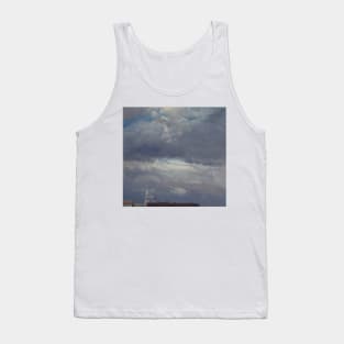 Stormclouds over the Castle Tower in Dresden by Johan Christian Dahl Tank Top